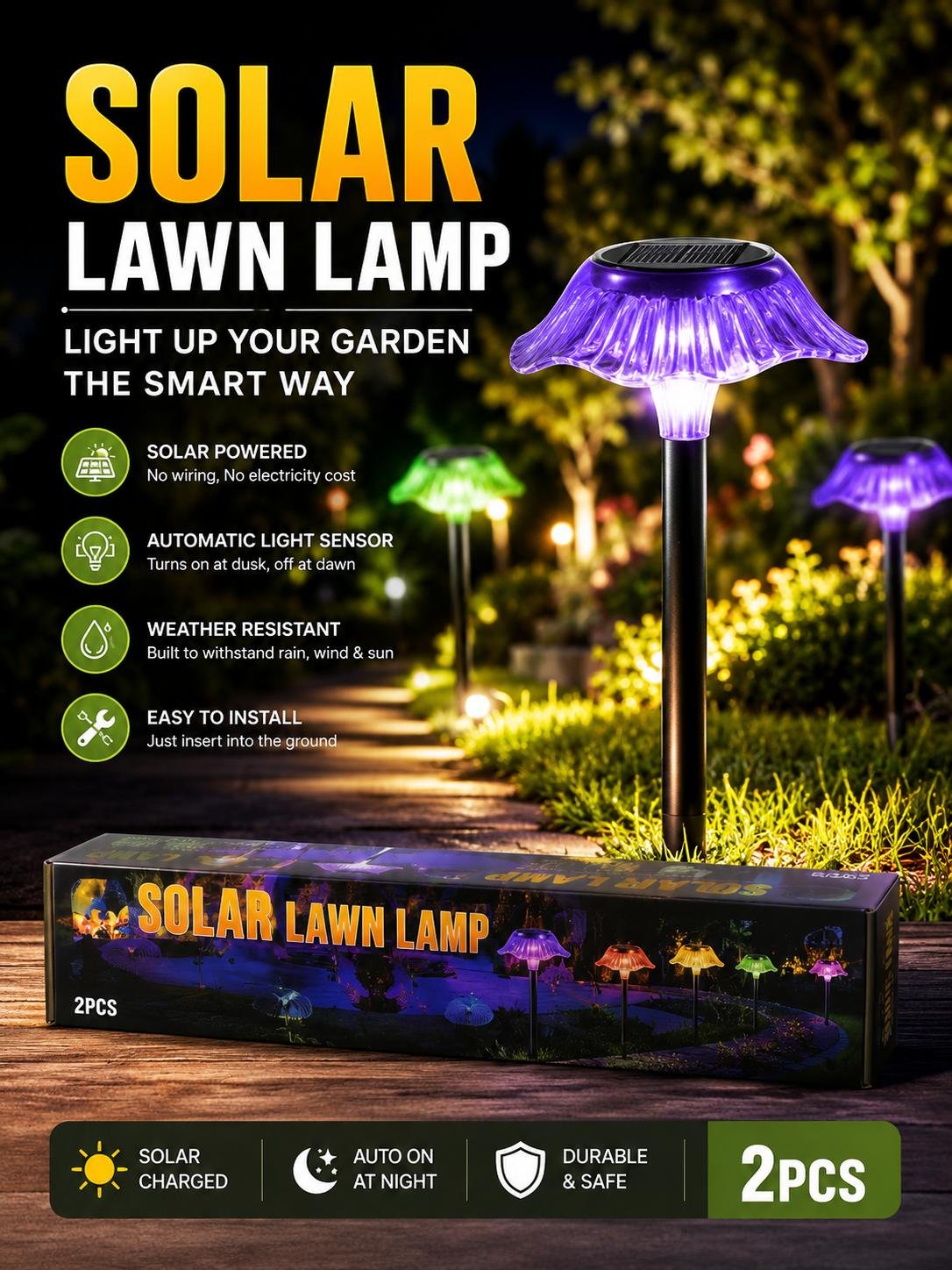 SOLAR LAWN LAMP